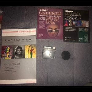 Photography paper and lens